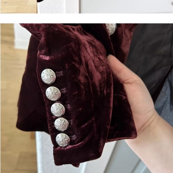 NEW Veronica Beard Gaya Velvet Dickey Jacket, Size 8-12. perfect for holidays!! - Picture 6 of 6